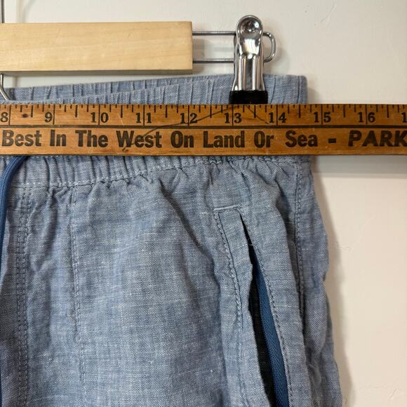 Athleta Women's Retreat Linen Jogger Blue 4 Beach Flowy Lightweight - Picture 9 of 10